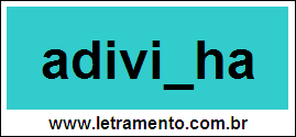 Palavra Adivinha Para Completar Com a Letra N