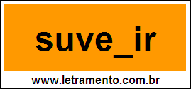 Palavra Suvenir Para Completar Com a Letra N