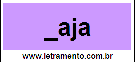 Palavra Naja Para Completar Com a Consoante N
