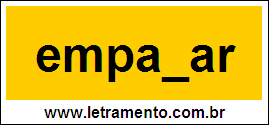 Palavra Empanar Para Completar Com a Consoante N