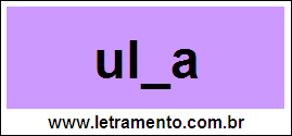 Palavra Ulna Para Completar Com a Consoante N