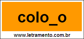 Palavra Colono Para Completar Com a Letra N