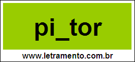 Palavra Pintor Para Completar Com a Letra N