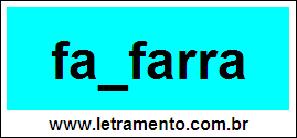 Palavra Fanfarra Para Completar Com a Consoante N