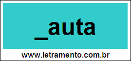 Palavra Nauta Para Completar Com a Letra N
