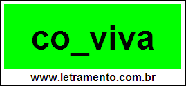 Palavra Conviva Para Completar Com a Consoante N