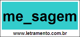 Palavra Mensagem Para Completar Com a Letra N