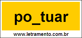 Palavra Pontuar Para Completar Com a Consoante N