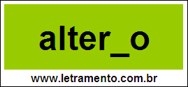Palavra Alterno Para Completar Com a Letra N