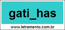 Palavra Gatinhas Para Completar Com a Letra N
