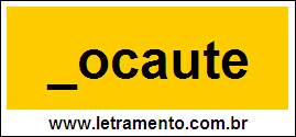 Palavra Nocaute Para Completar Com a Consoante N