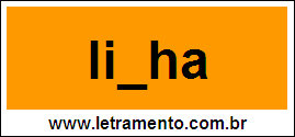 Palavra Linha Para Completar Com a Letra N