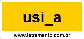 Palavra Usina Para Completar Com a Consoante N