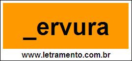 Palavra Nervura Para Completar Com a Letra N