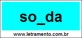 Palavra Sonda Para Completar Com a Consoante N