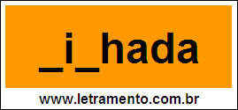 Palavra Ninhada Para Completar Com a Letra N
