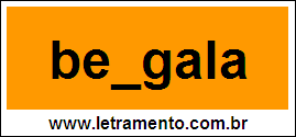 Palavra Bengala Para Completar Com a Letra N