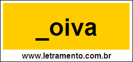 Palavra Noiva Para Completar Com a Consoante N
