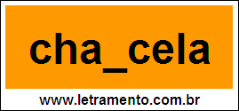Palavra Chancela Para Completar Com a Letra N