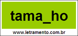 Palavra Tamanho Para Completar Com a Letra N