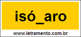 Palavra Isóbaro Para Completar Com a Consoante B