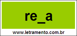Palavra Rena Para Completar Com a Letra N