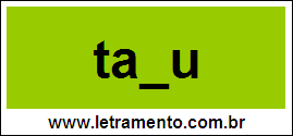 Palavra Tabu Para Completar Com a Letra B