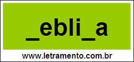 Palavra Neblina Para Completar Com a Letra N