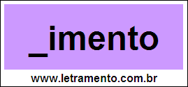 Palavra Cimento Para Completar Com a Consoante C