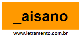 Palavra Paisano Para Completar Com a Letra P