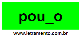 Palavra Pouco Para Completar Com a Consoante C