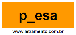Palavra Presa Para Completar Com a Letra R