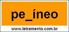 Palavra Períneo Para Completar Com a Letra R