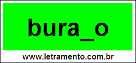 Palavra Buraco Para Completar Com a Consoante C