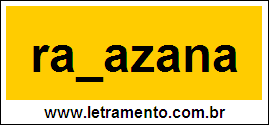 Palavra Ratazana Para Completar Com a Consoante T