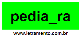 Palavra Pediatra Para Completar Com a Consoante T