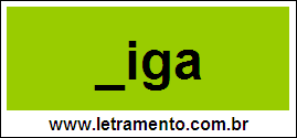 Palavra Viga Para Completar Com a Letra V