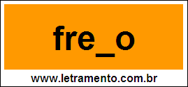 Palavra Frevo Para Completar Com a Letra V