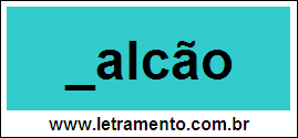 Palavra Balcão Para Completar Com a Letra B