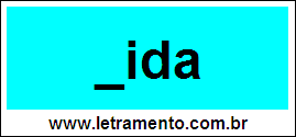 Palavra Vida Para Completar Com a Consoante V