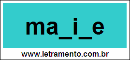 Palavra Maxixe Para Completar Com a Letra X