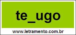 Palavra Texugo Para Completar Com a Letra X