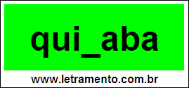 Palavra Quixaba Para Completar Com a Consoante X
