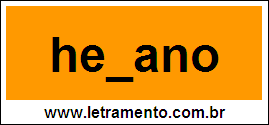 Palavra Hexano Para Completar Com a Letra X