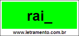 Palavra Raiz Para Completar Com a Consoante Z