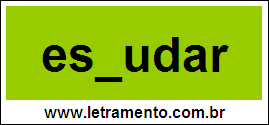 Palavra Escudar Para Completar Com a Letra C