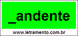 Palavra Candente Para Completar Com a Consoante C