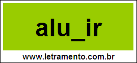 Palavra Aludir Para Completar Com a Letra D
