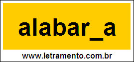 Palavra Alabarda Para Completar Com a Consoante D