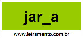 Palavra Jarda Para Completar Com a Letra D